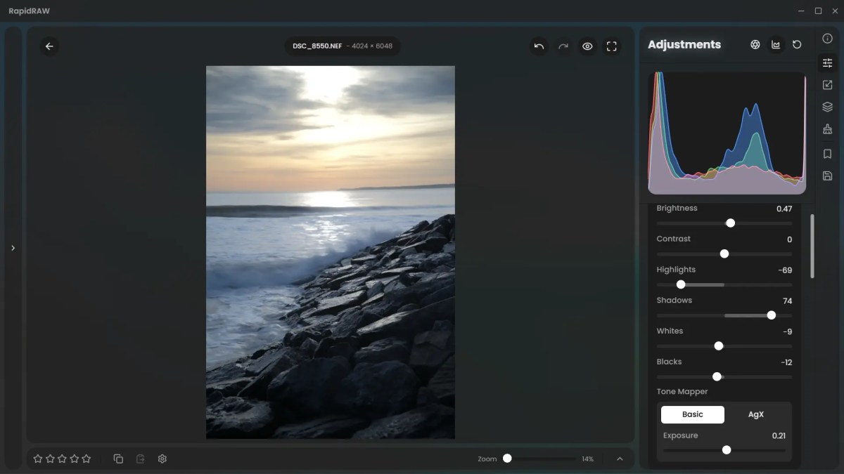 Why I’ve stopped using Darktable and use&nbsp;RapidRaw.